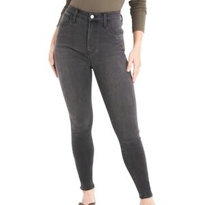 Madewell Jeans Womens 28 Curvy Roadtripper High Rise Ashmont Black Gray Skinny